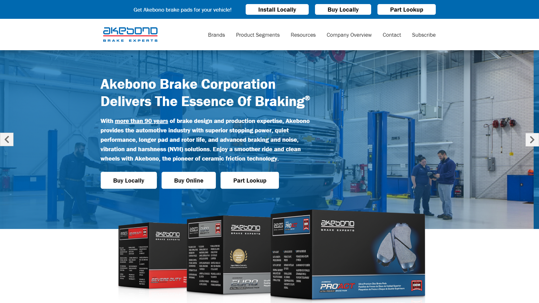 Akebono - Brake Pad Manufacturer