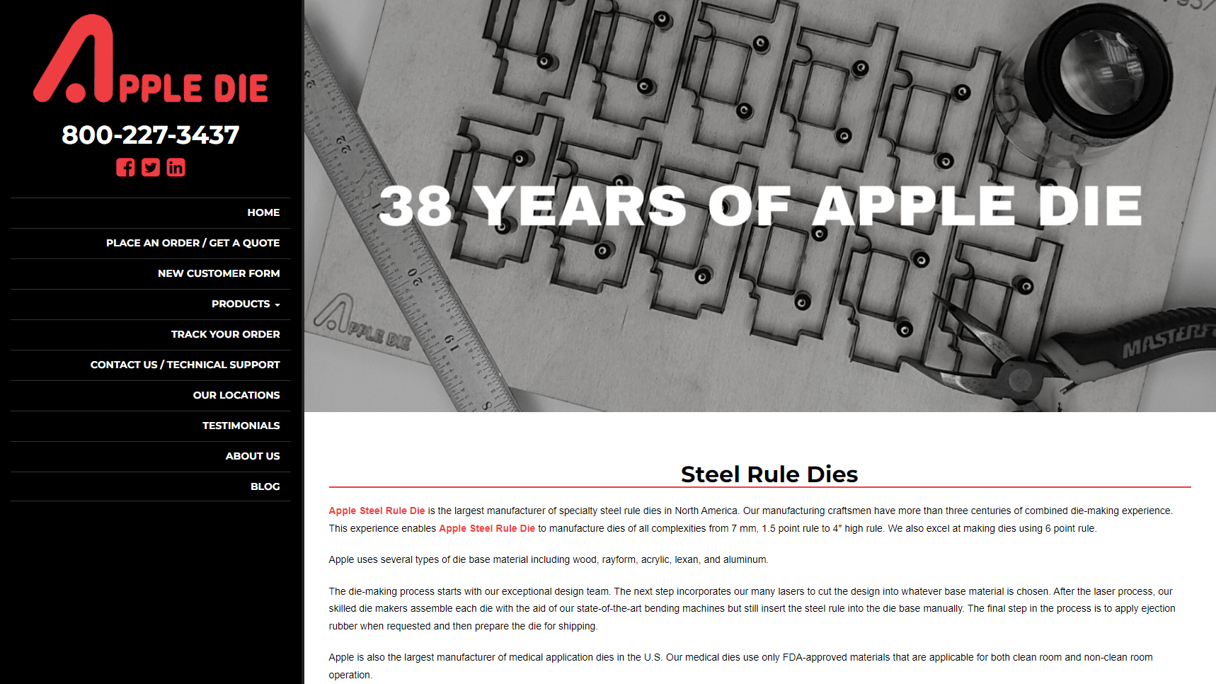 Apple Die - Steel Rule Dies Manufacturer