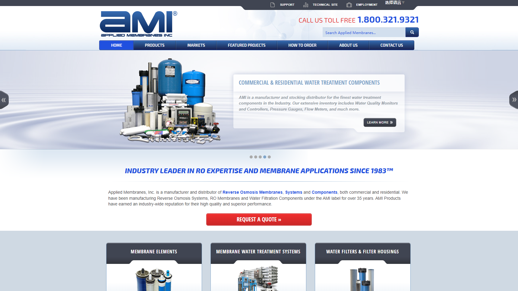 Applied Membranes, Inc. - Industrial RO Plant Manufacturer