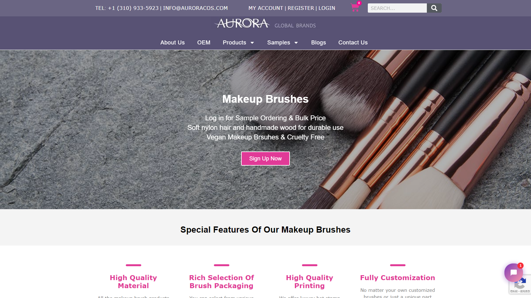 Aurora Cosmetics - Cosmetic Brush Manufacturer
