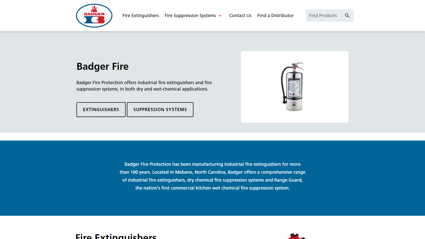 Badger - Fire Extinguisher Manufacturer