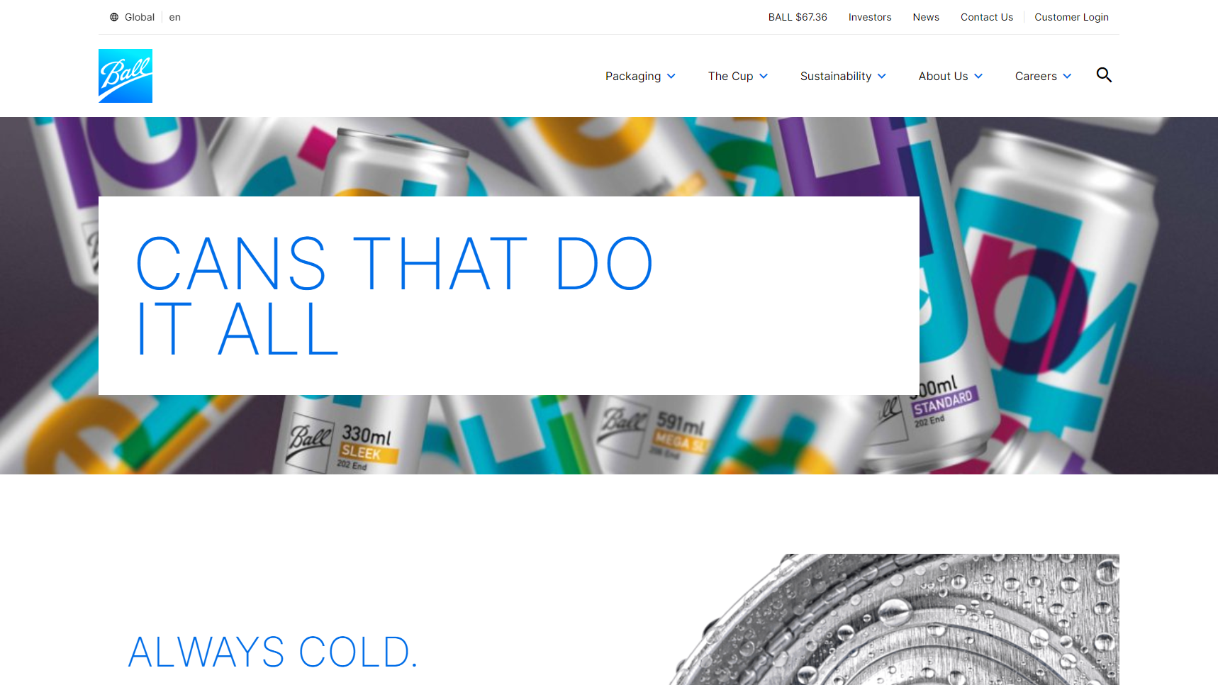 Ball Corporation - Canned Drinks Manufacturer