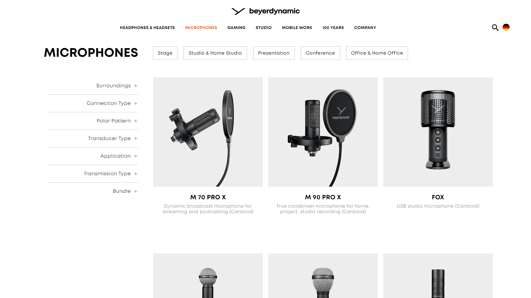 Beyerdynamic - Condenser Microphone Manufacturer