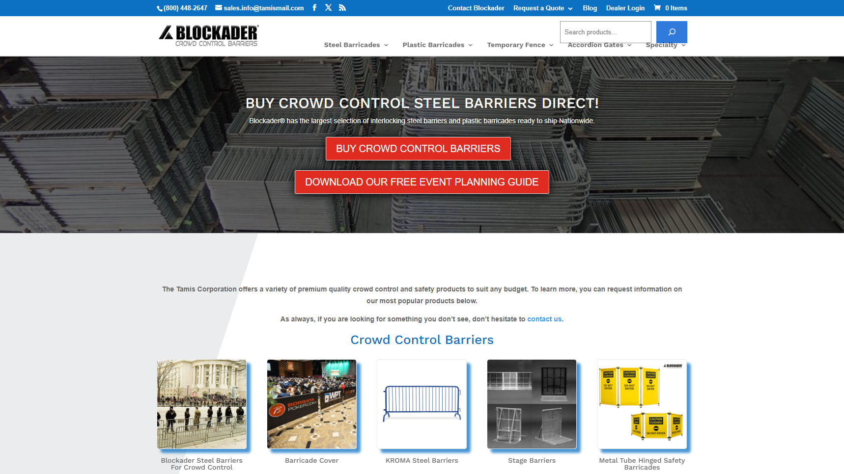Blockader - Crowd Control Barrier Manufacturer