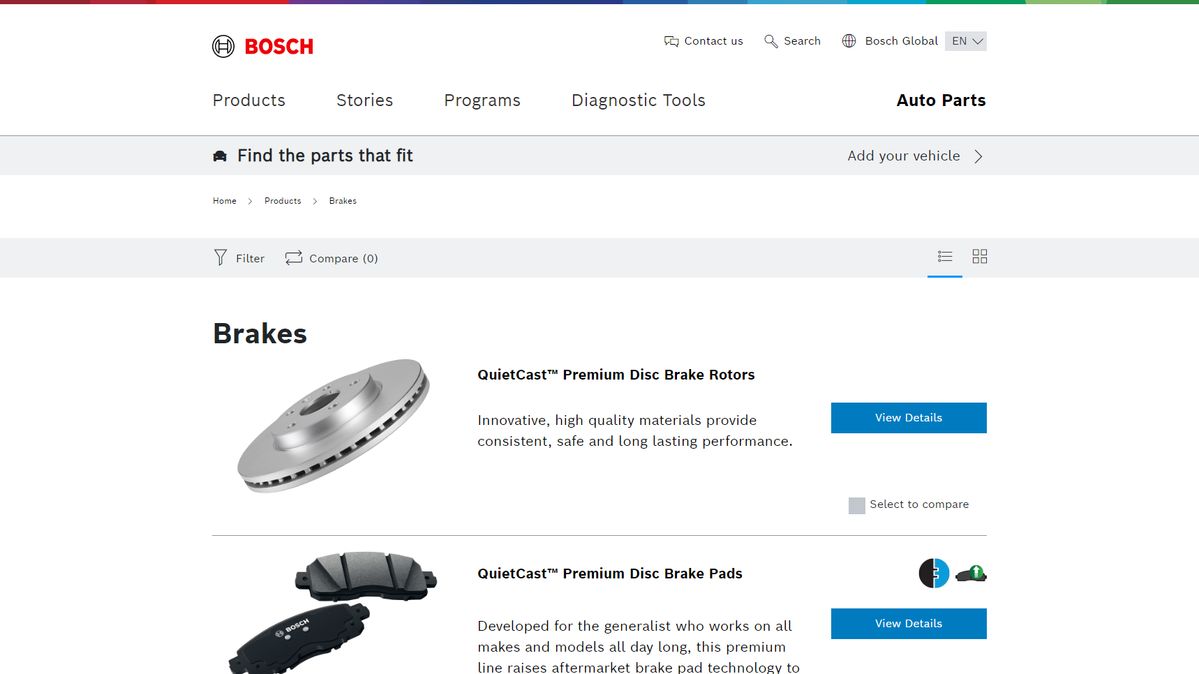 Bosch - Brake Pad Manufacturer