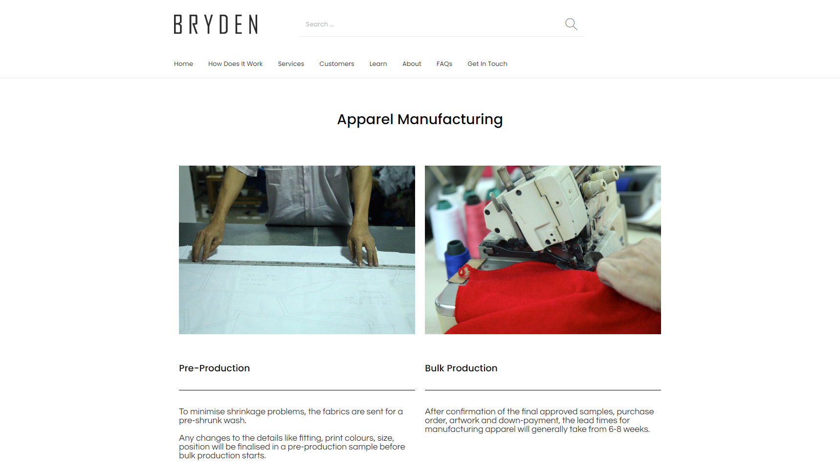 Bryden Apparel - Cocktail Dress Manufacturer
