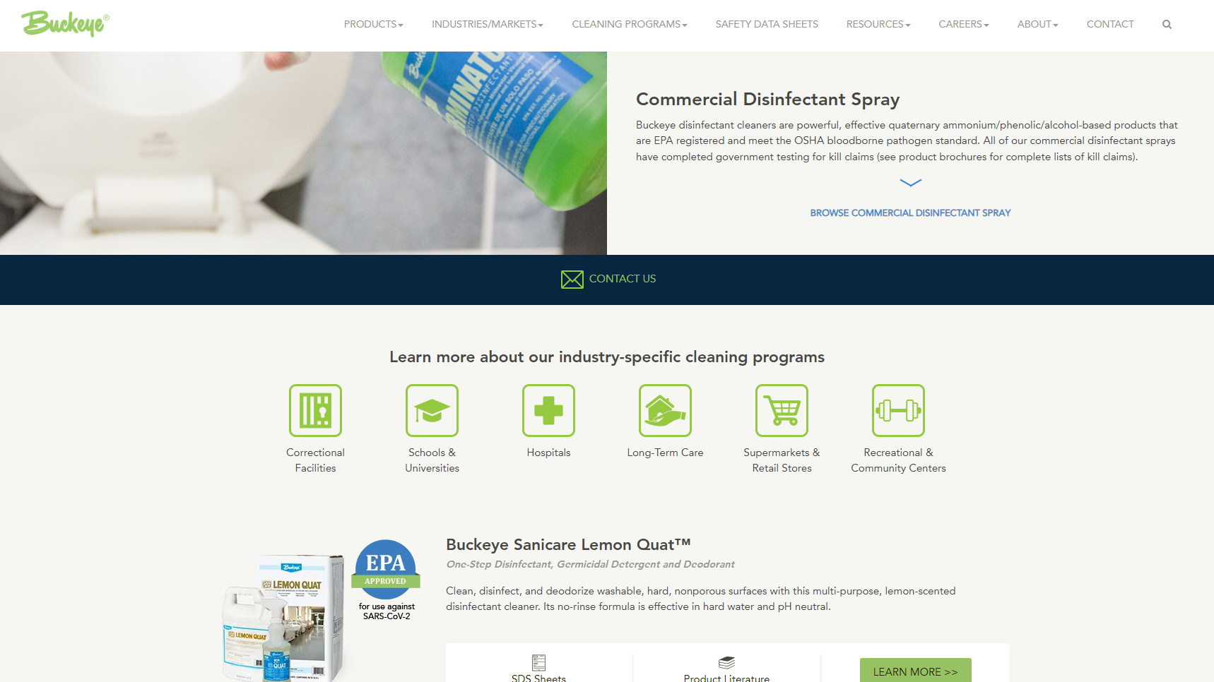 Buckeye International - Disinfectant Manufacturer
