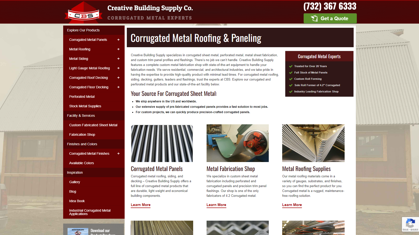 CBS Sheetmetal - Corrugated Metal Sheet Manufacturer