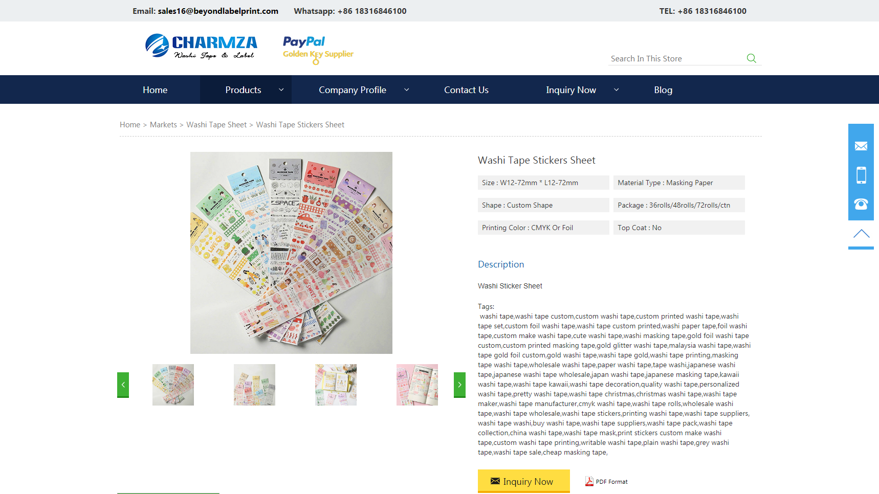 Charmza Label - Washi Tape Manufacturer