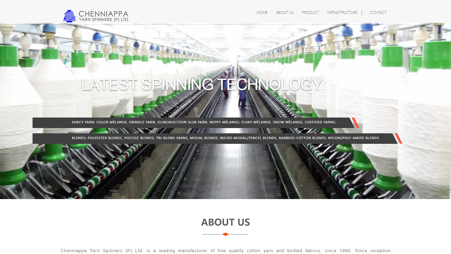 Chenniappa Yarn Spinners P. Ltd - Cotton Yarn Manufacturer