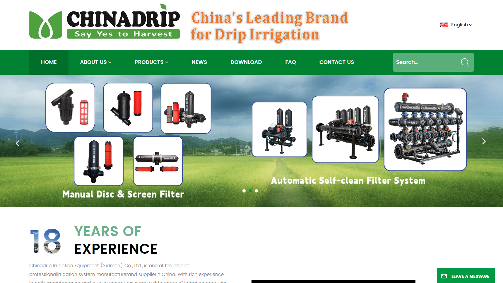Chinadrip Irrigation Equipment Co., Ltd. - Drip Irrigation System Manufacturer