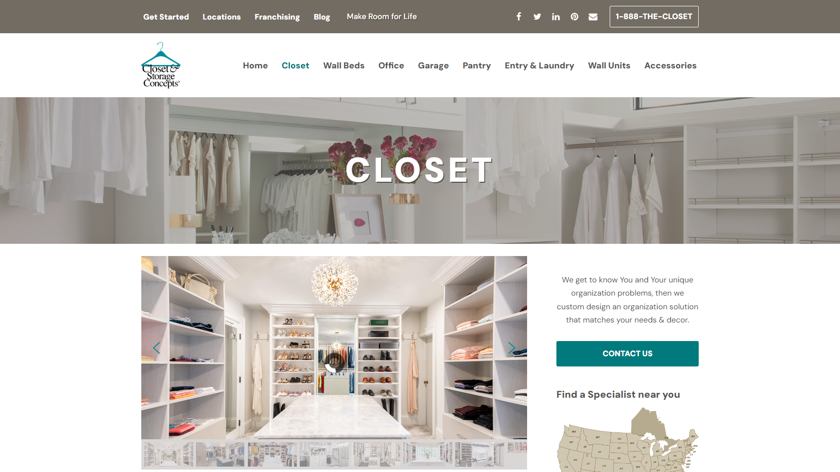 Closet and Storage Concepts - Closet Organizer Manufacturer