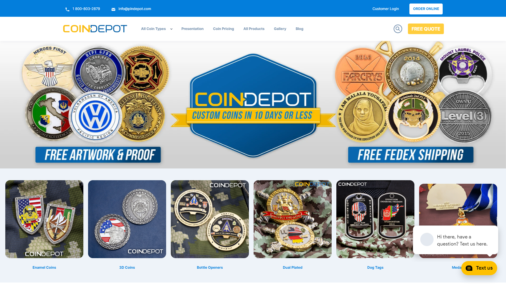 Coin Depot - Coin Manufacturer