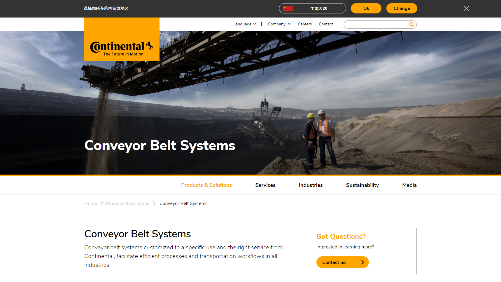 Continental - Conveyor Belt Manufacturer