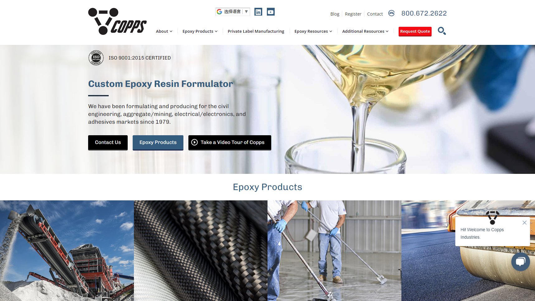 Copps Industries - Epoxy Resin Manufacturer
