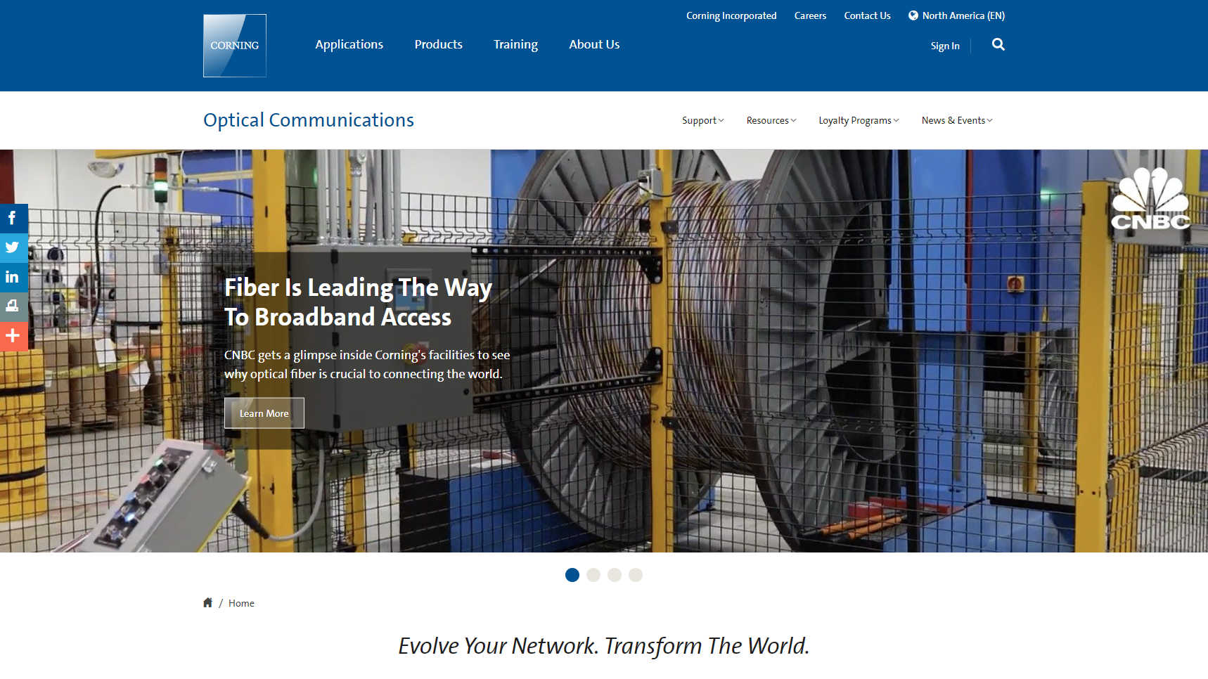 Corning Incorporated - Fiber Optic Cable Manufacturer