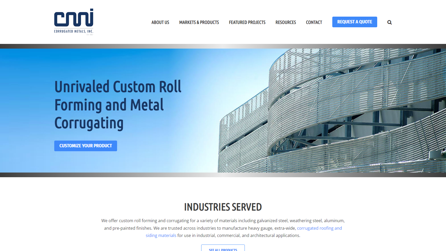 Corrugated Metals, Inc. - Corrugated Metal Sheet Manufacturer