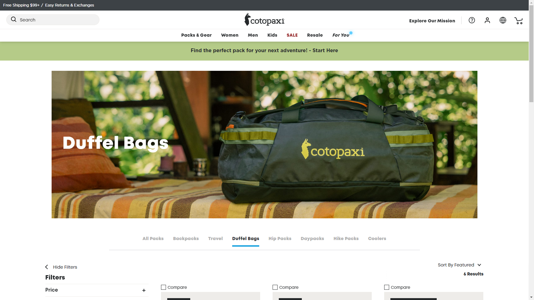 Cotopaxi - Duffel Bag Manufacturer