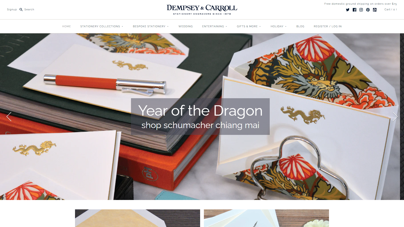Dempsey & Carroll - Embossed Stationery Manufacturer