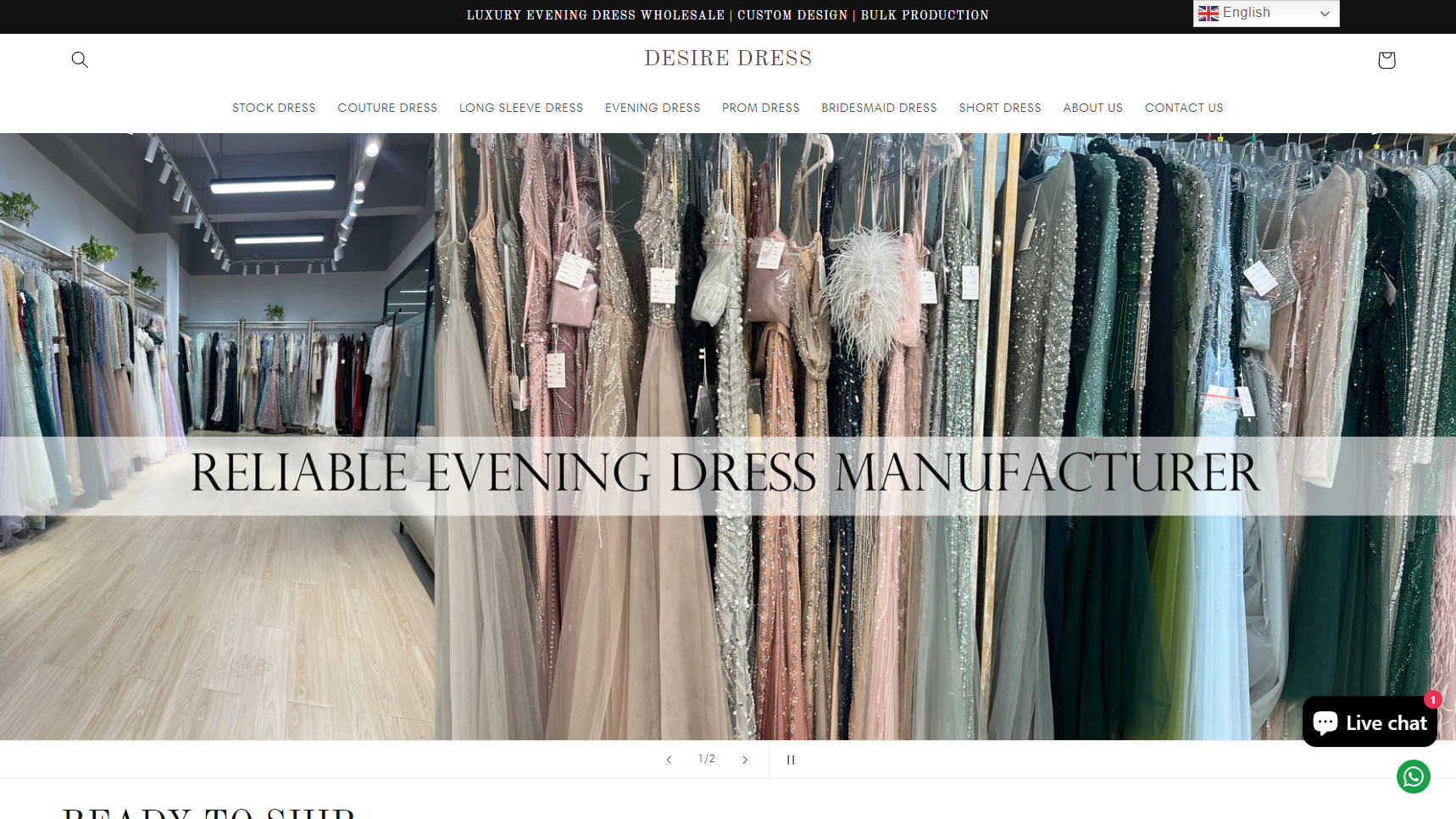 Desire Couture Dress - Cocktail Dress Manufacturer