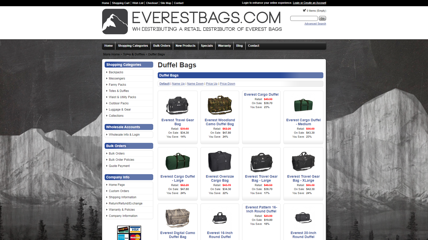 Everest Bags - Duffel Bag Manufacturer