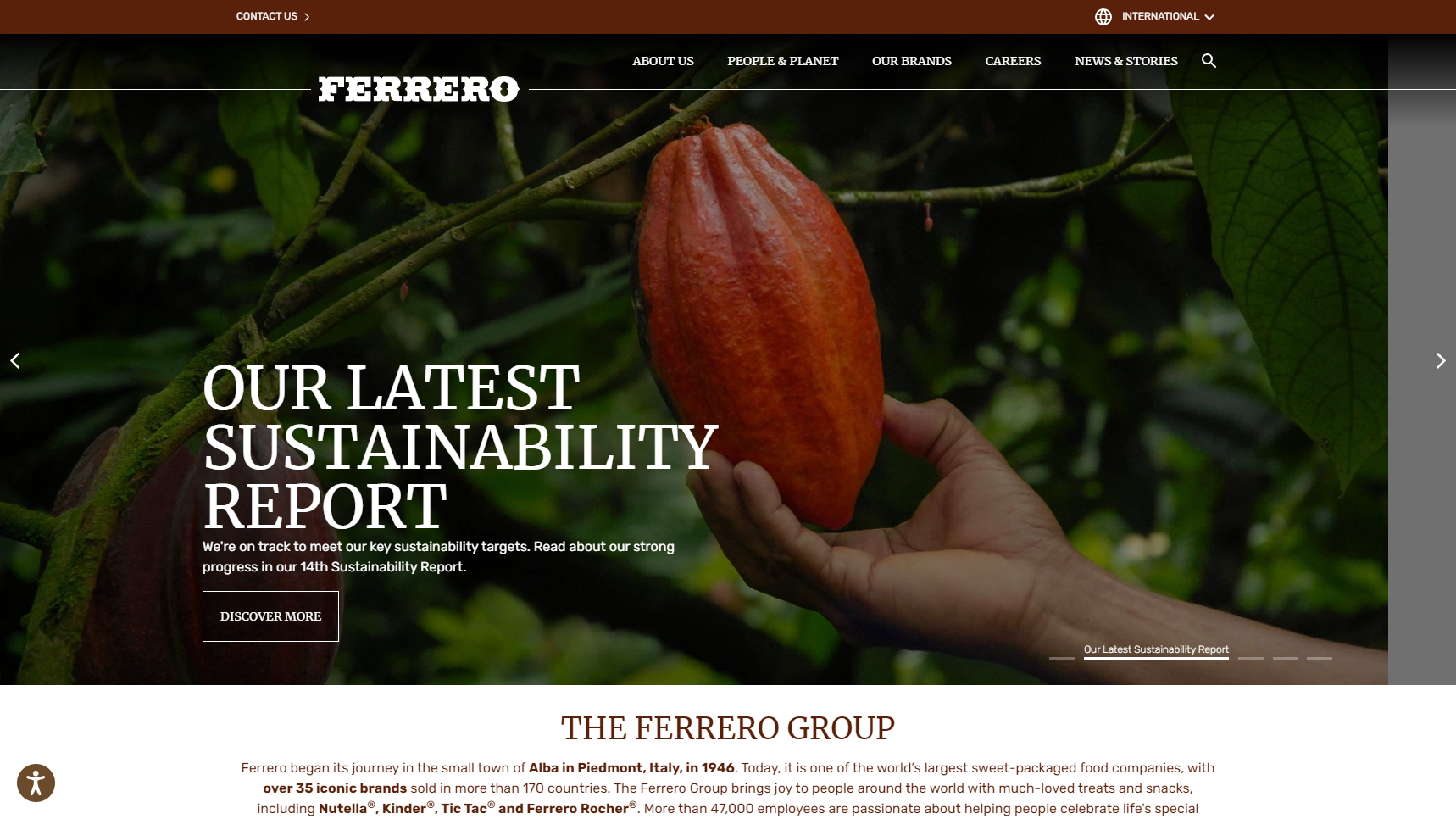 Ferrero - Chocolate Bar Manufacturer