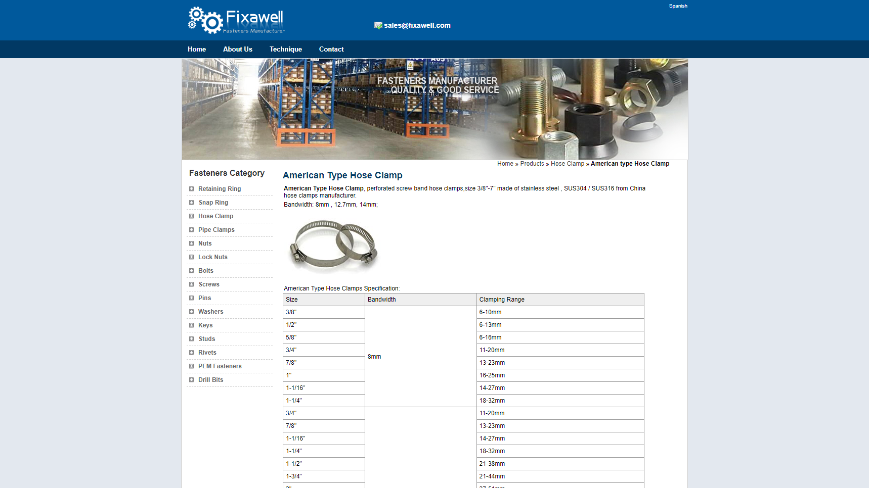 Fixawell Industry Co., Ltd. - Hose Clamp Manufacturer