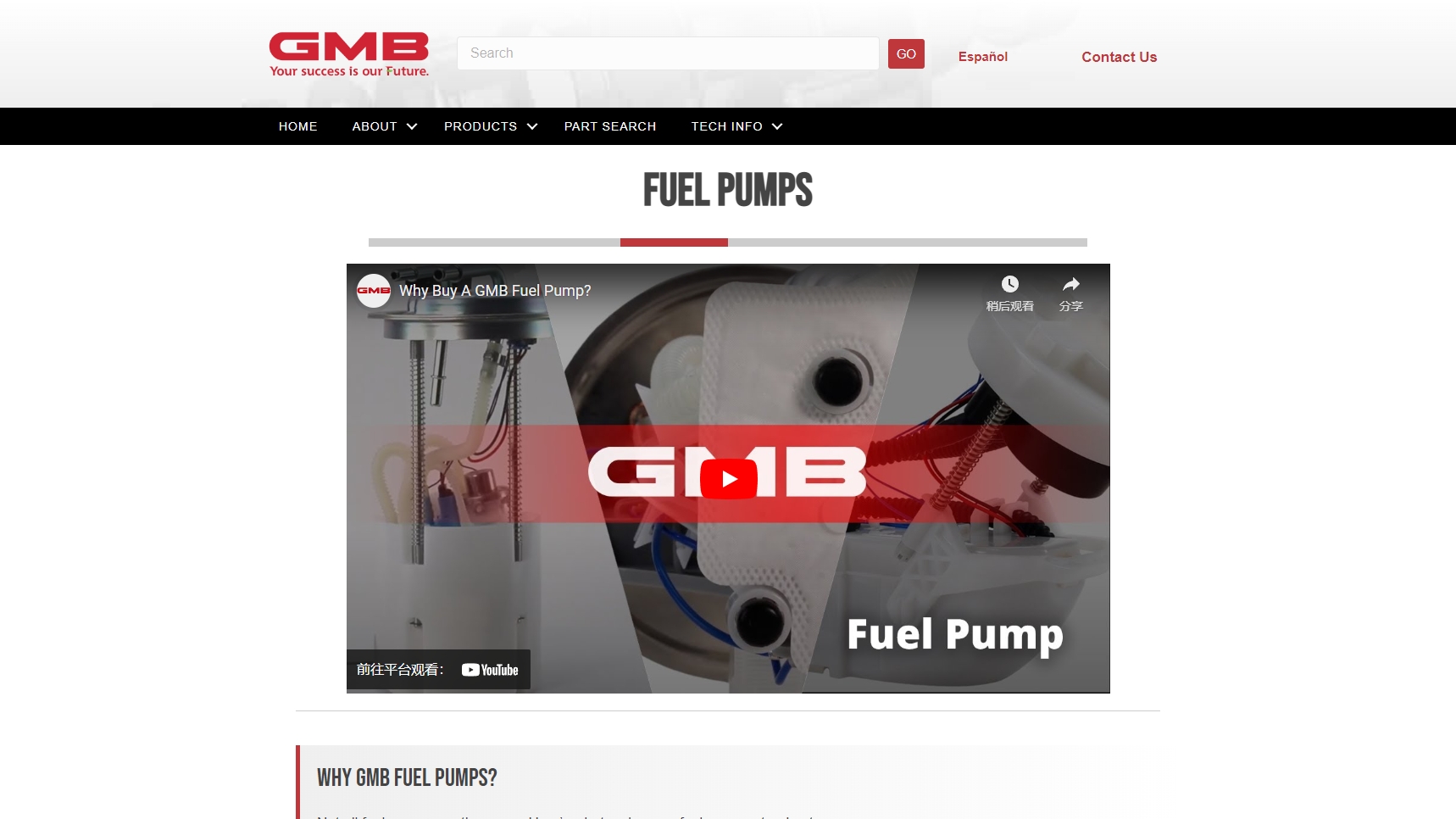 GMB - Fuel Pump Manufacturer