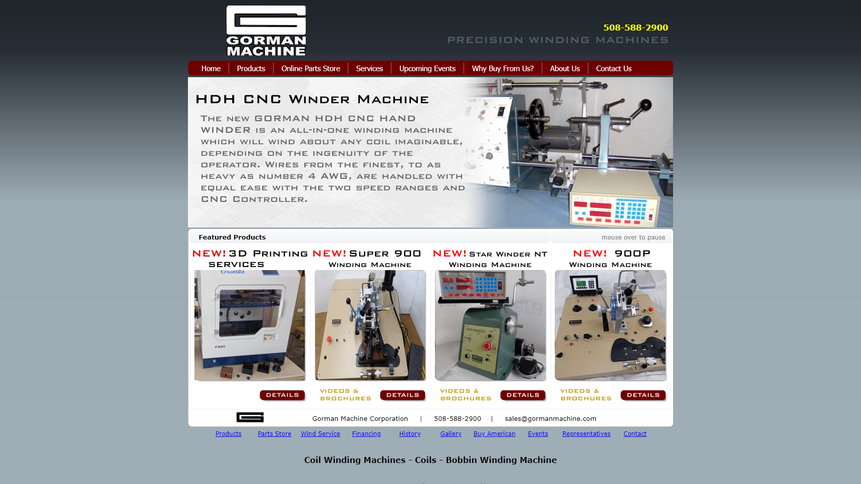 Gorman Machine Corp - Coil Winding Machine Manufacturer