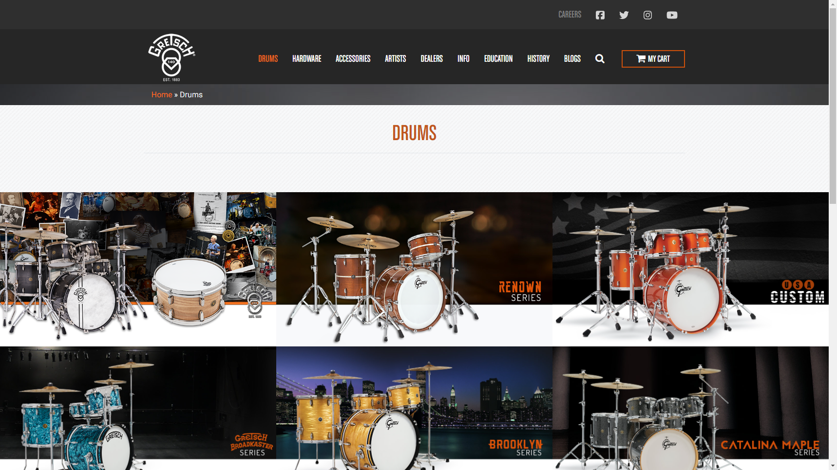Gretsch Drums - Drum Set Manufacturer