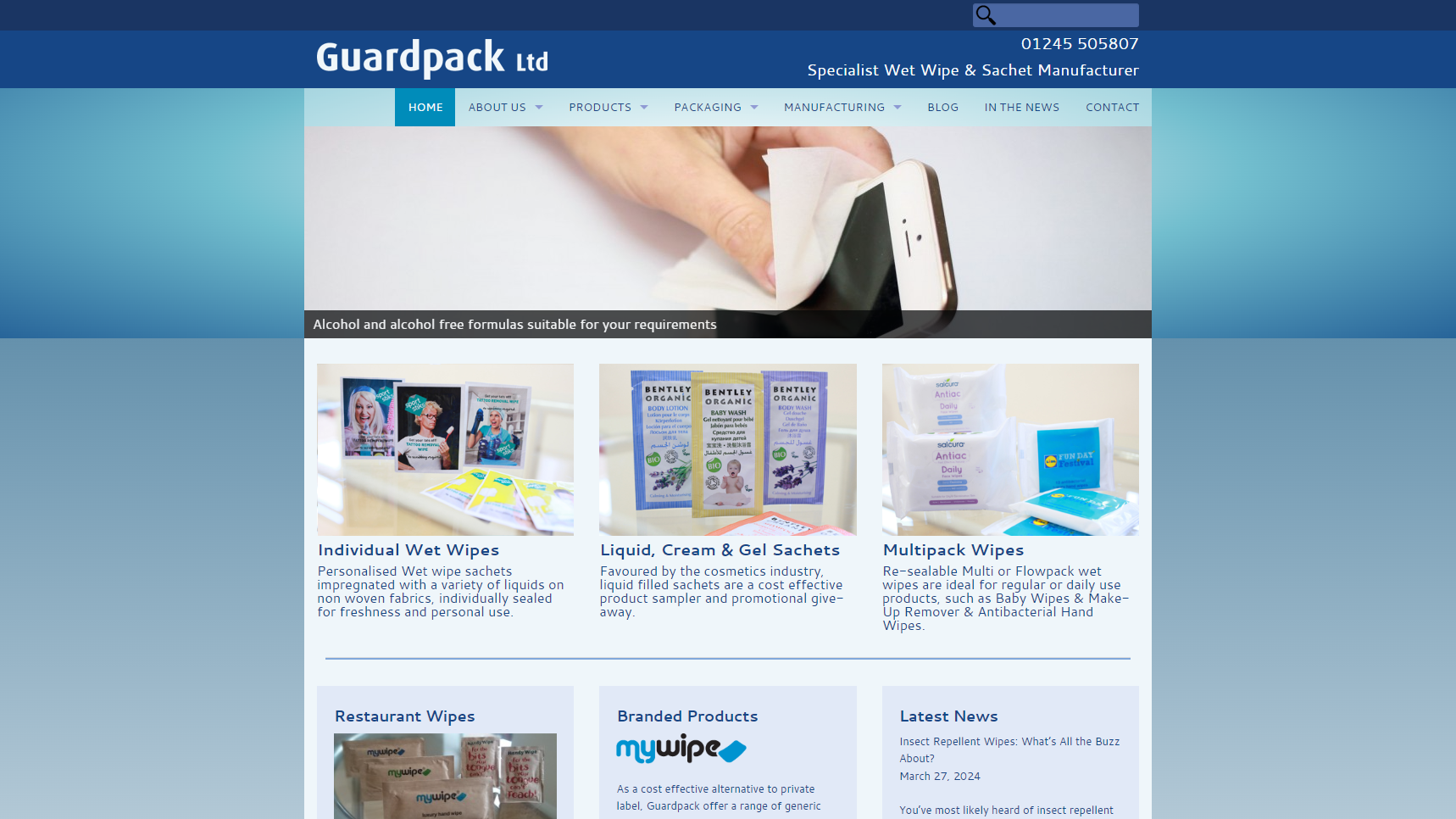 Guardpack - Body Wipes Manufacturer