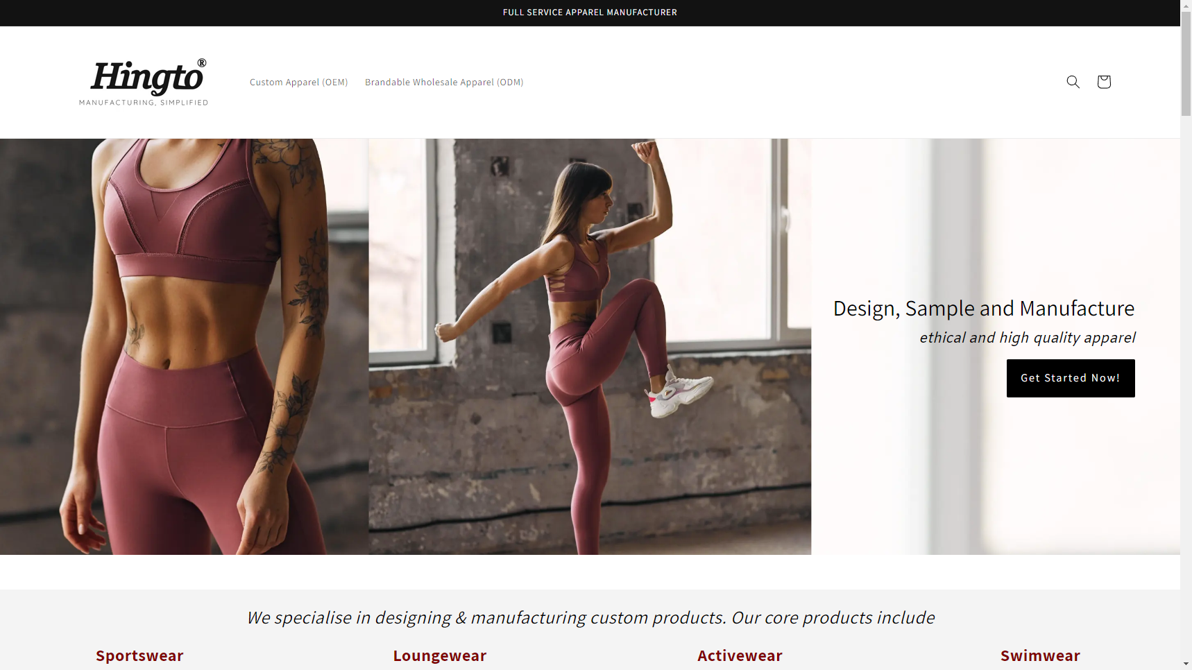 Hingto - Fitness Clothing Manufacturer