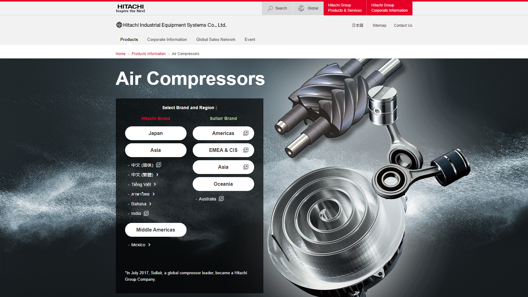 Hitachi Industrial Equipment Systems - Compressor Manufacturer