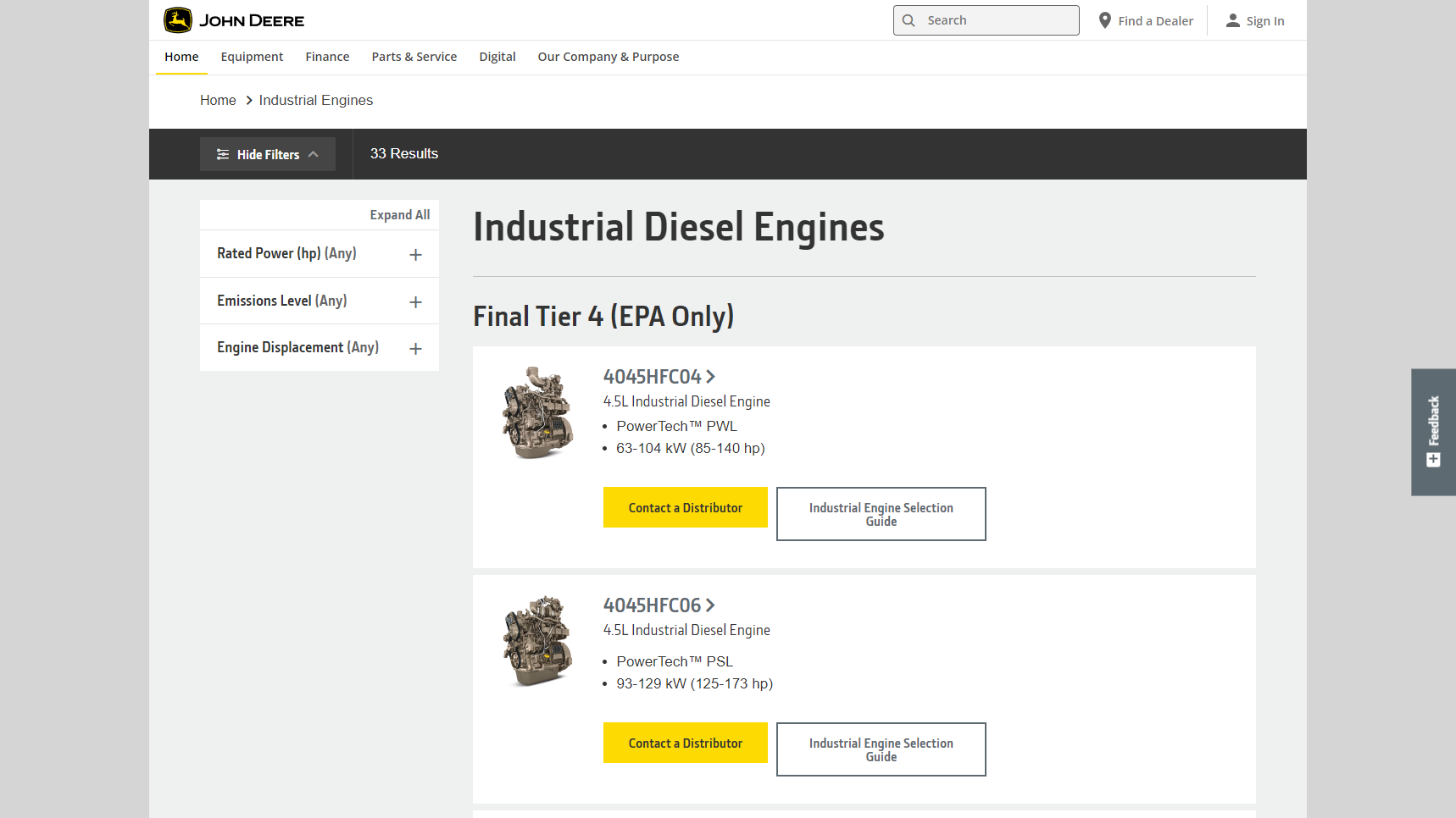 John Deere - Diesel Engine Manufacturer