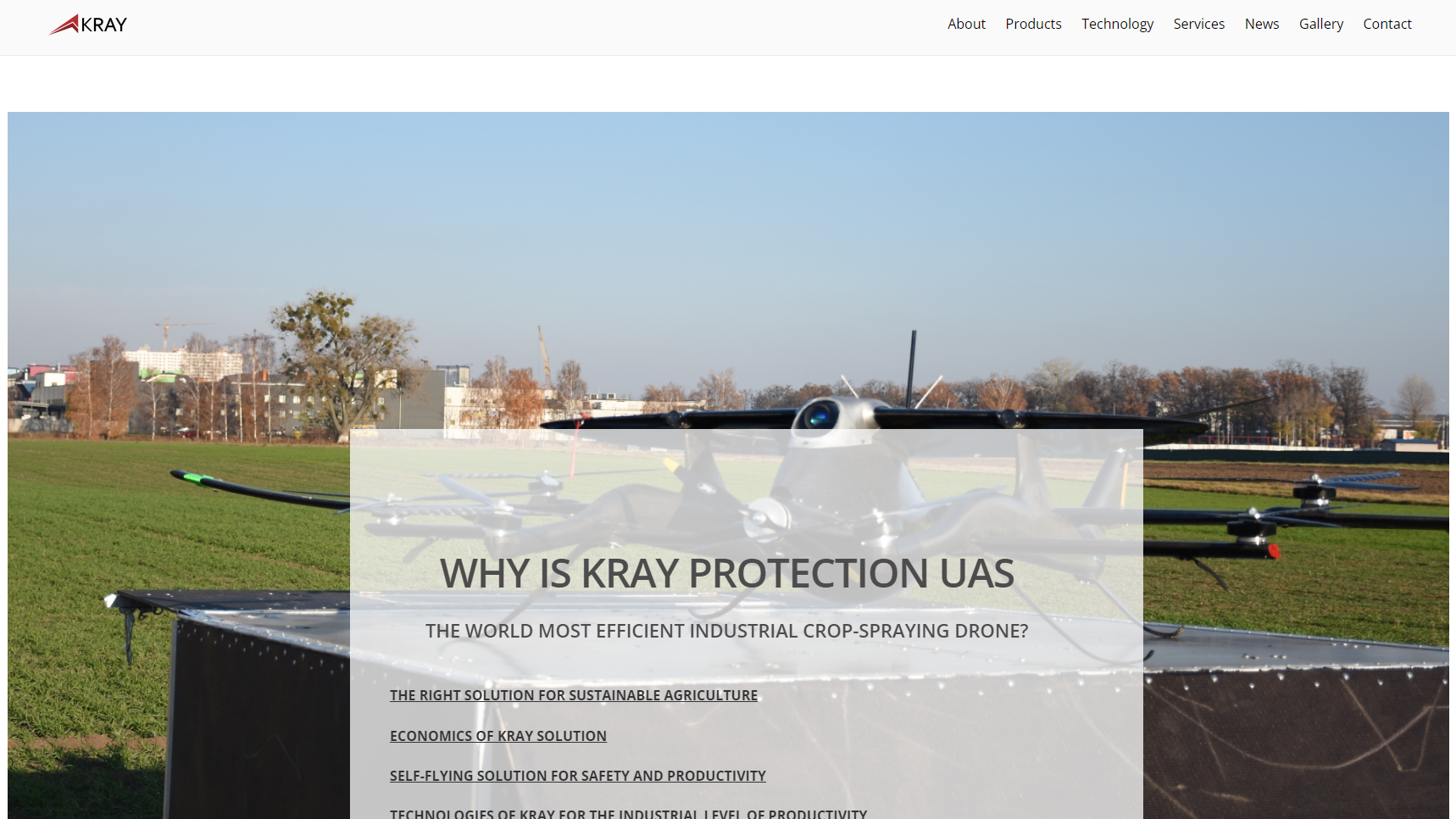 Kray Technologies - Crop Spraying Drone Manufacturer