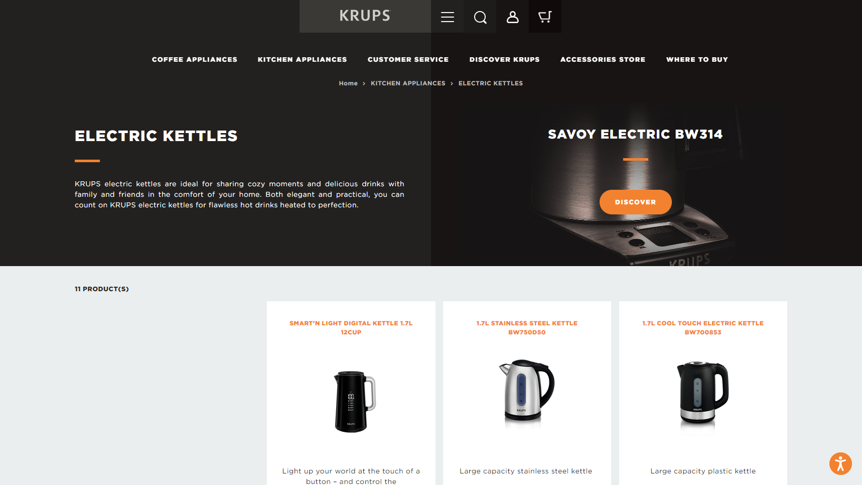 Krups - Electric Kettle Manufacturer