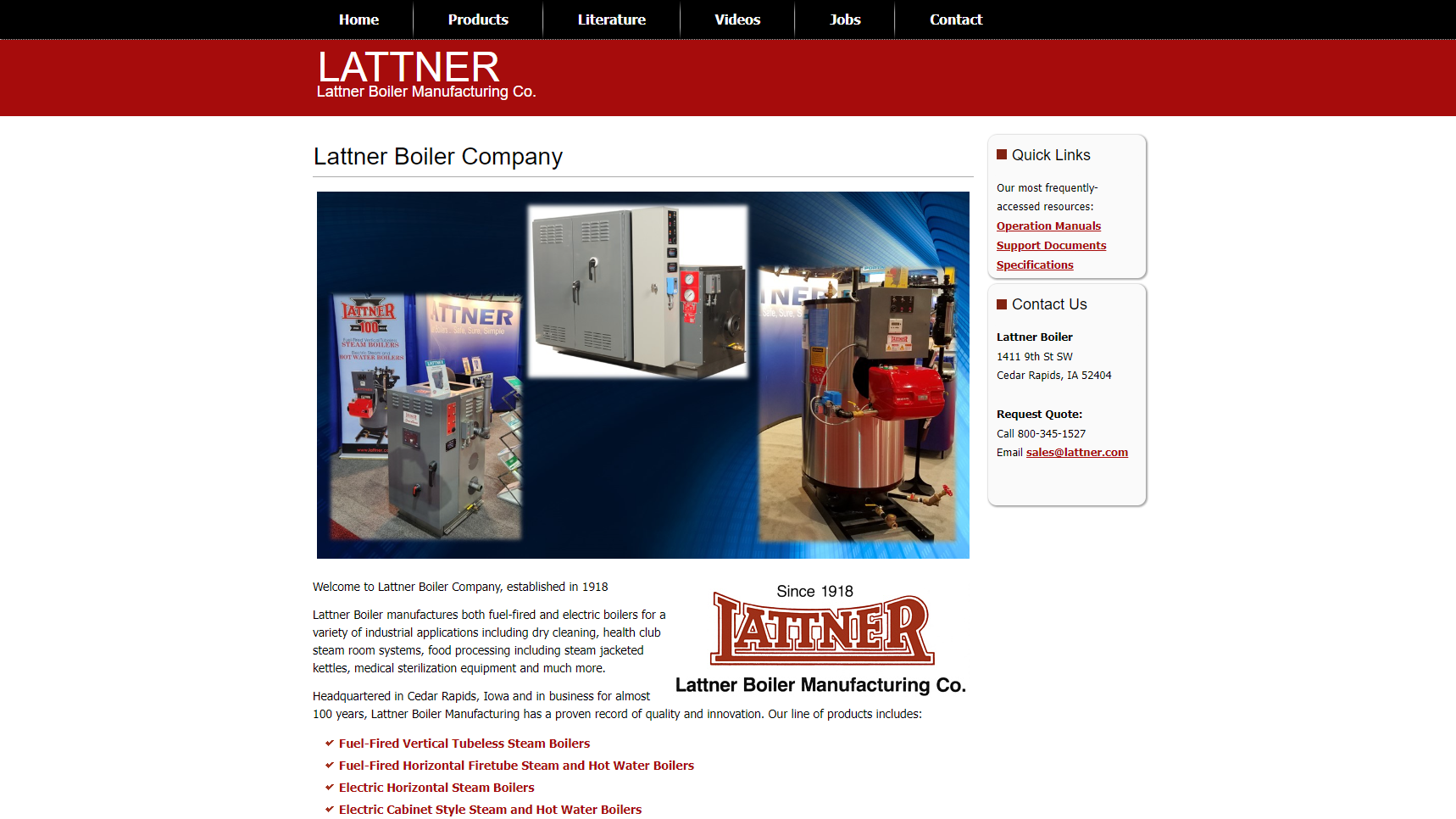 Lattner Boiler - Boiler Manufacturer