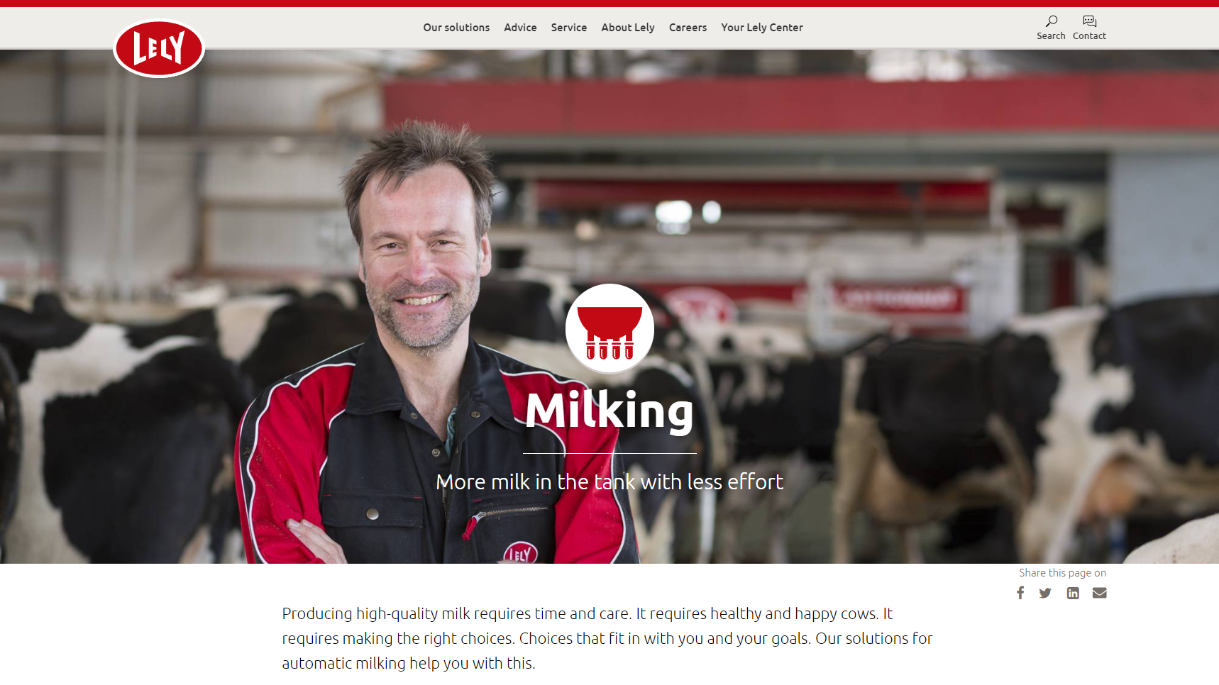 Lely - Dairy Equipment Manufacturer