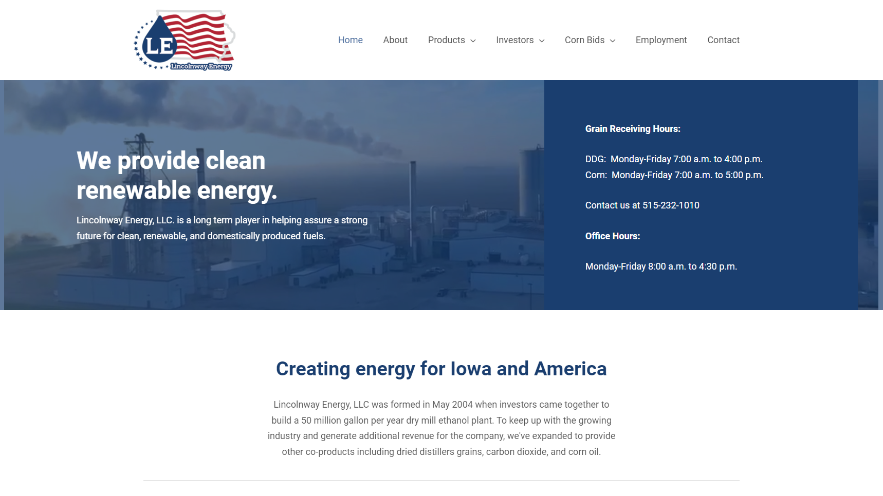 Lincolnway Energy - Ethanol Production Plant Manufacturer