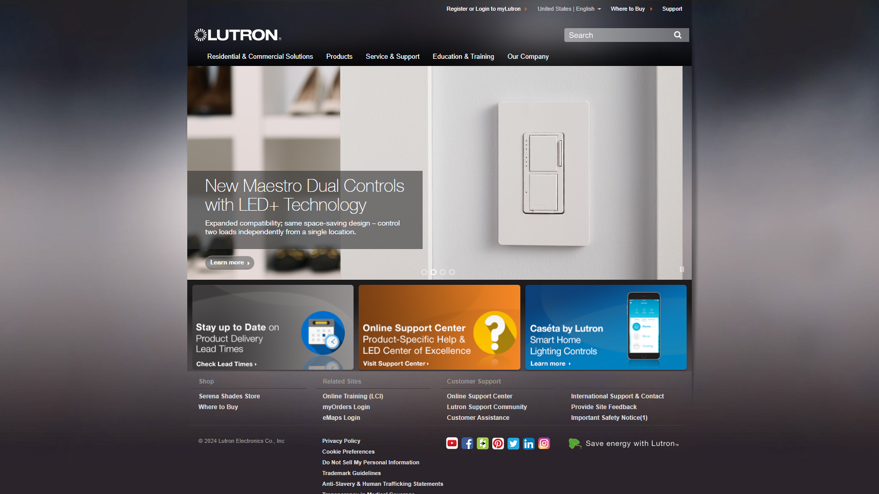 Lutron Electronics - Commercial Lighting Manufacturer