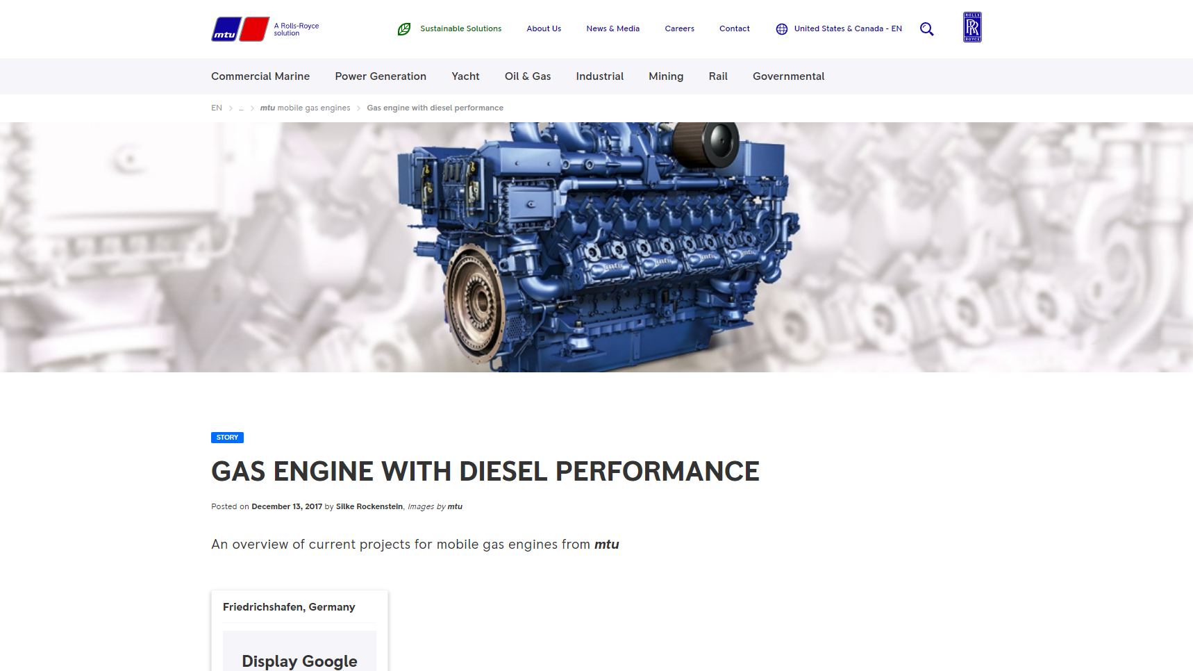 MTU - Diesel Engine Manufacturer