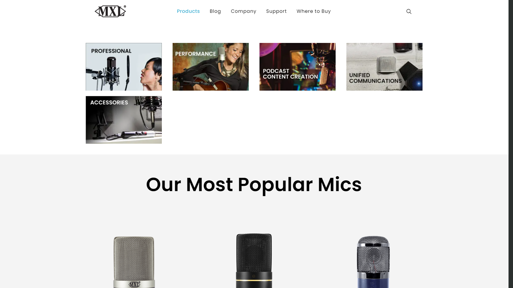 MXL Microphones - Condenser Microphone Manufacturer