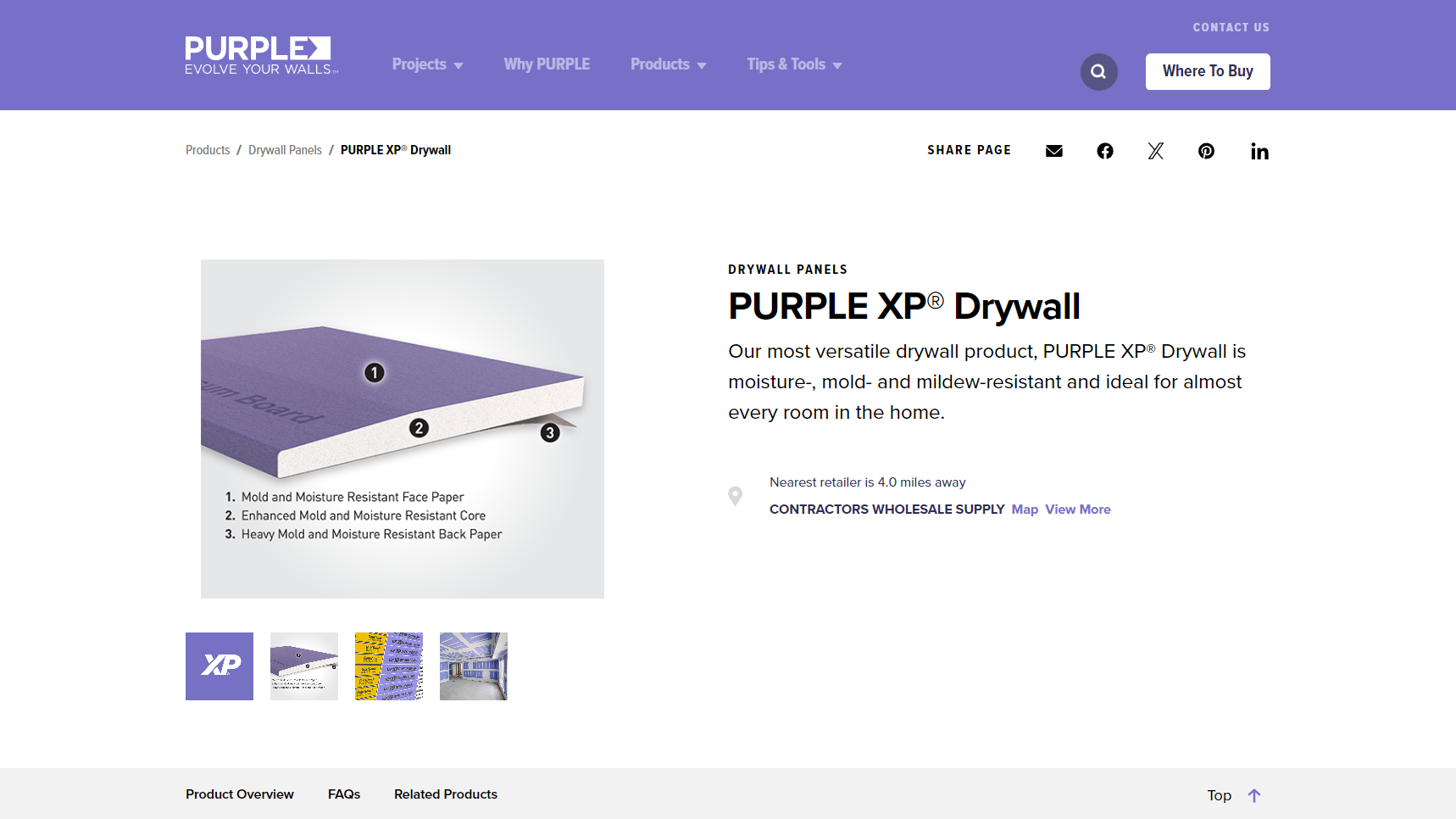 Purple - Drywall Manufacturer