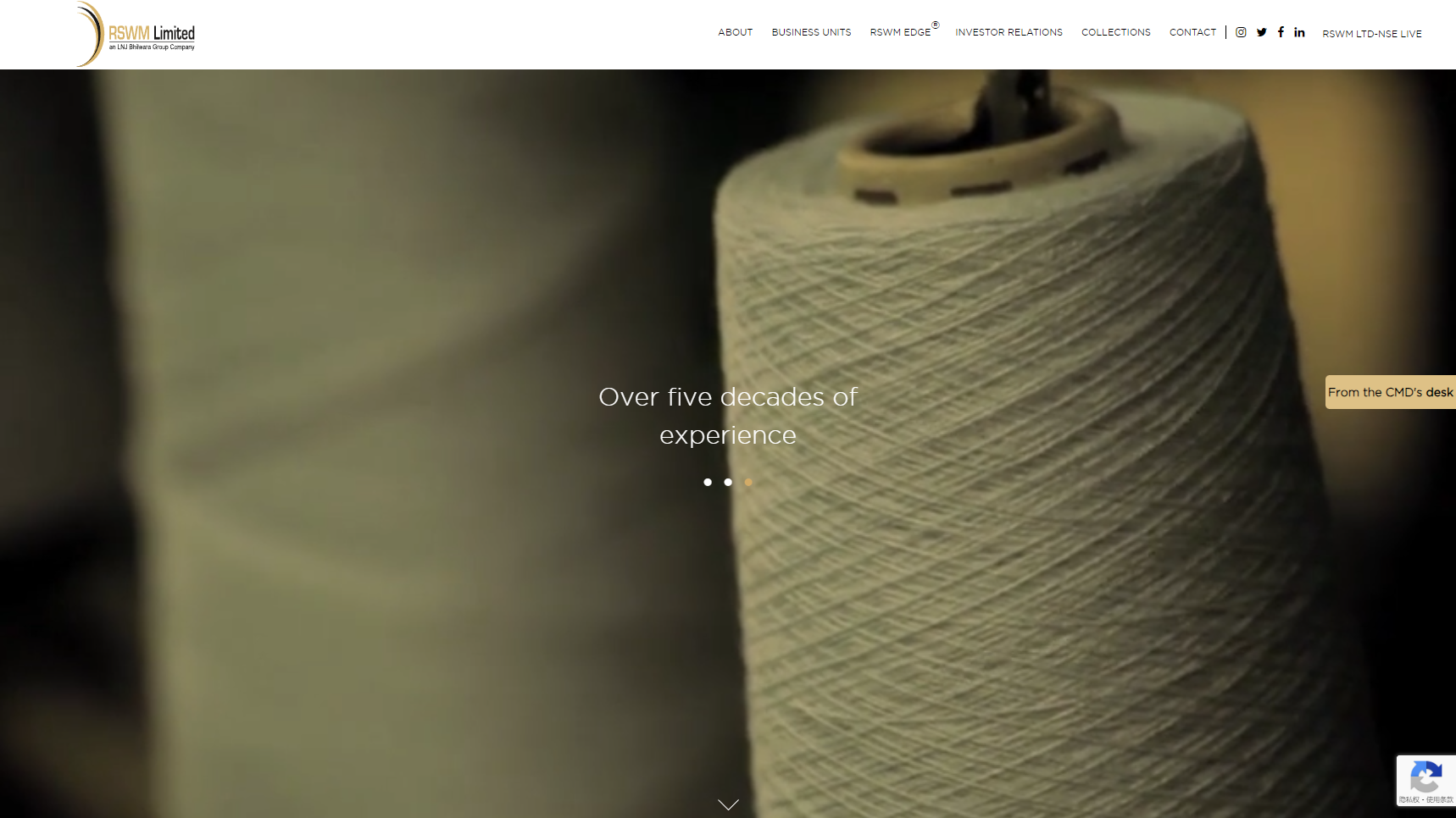 RSWM Ltd - Cotton Yarn Manufacturer