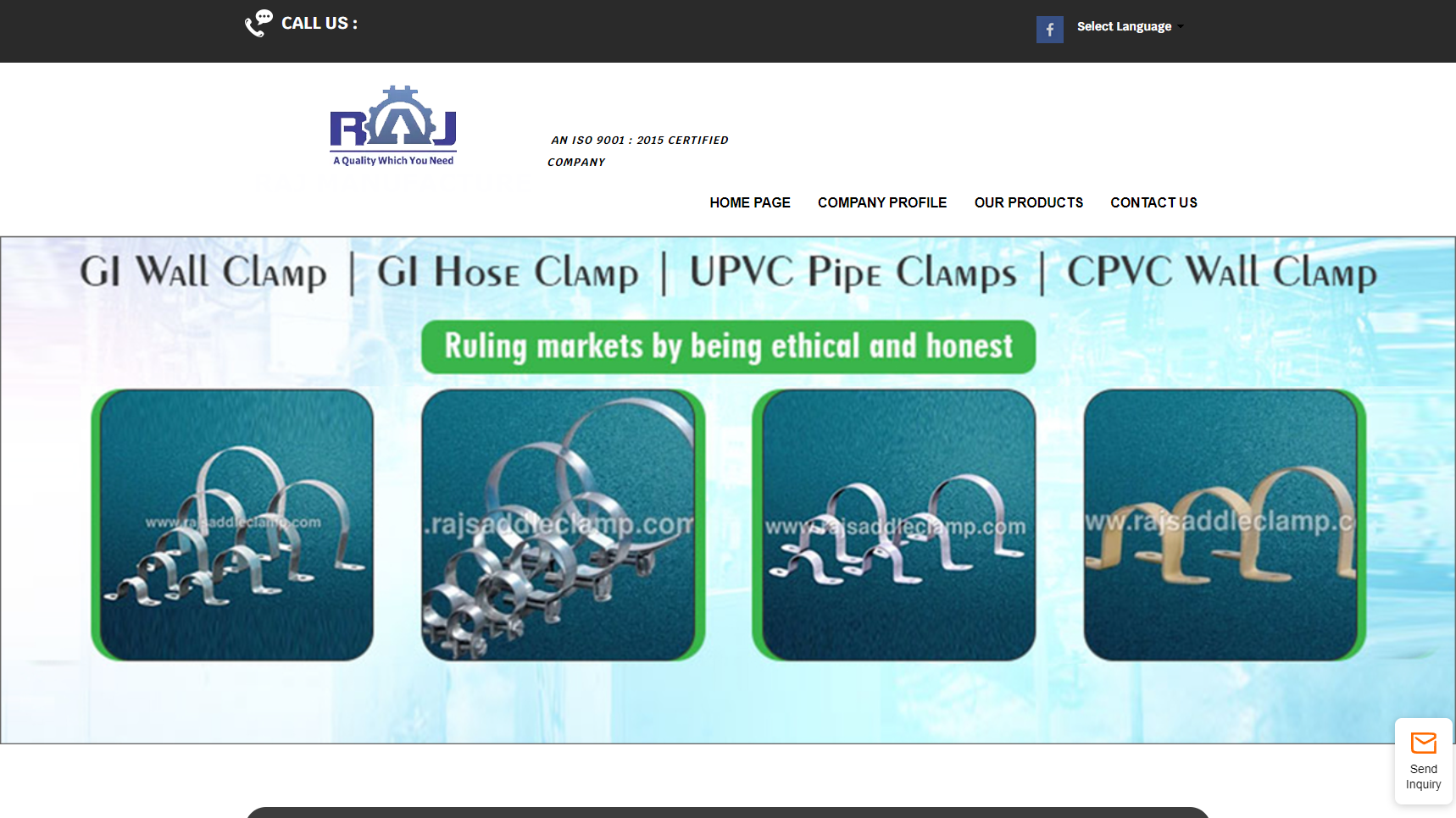 Raj Saddle Clamp Industries - Hose Clamp Manufacturer