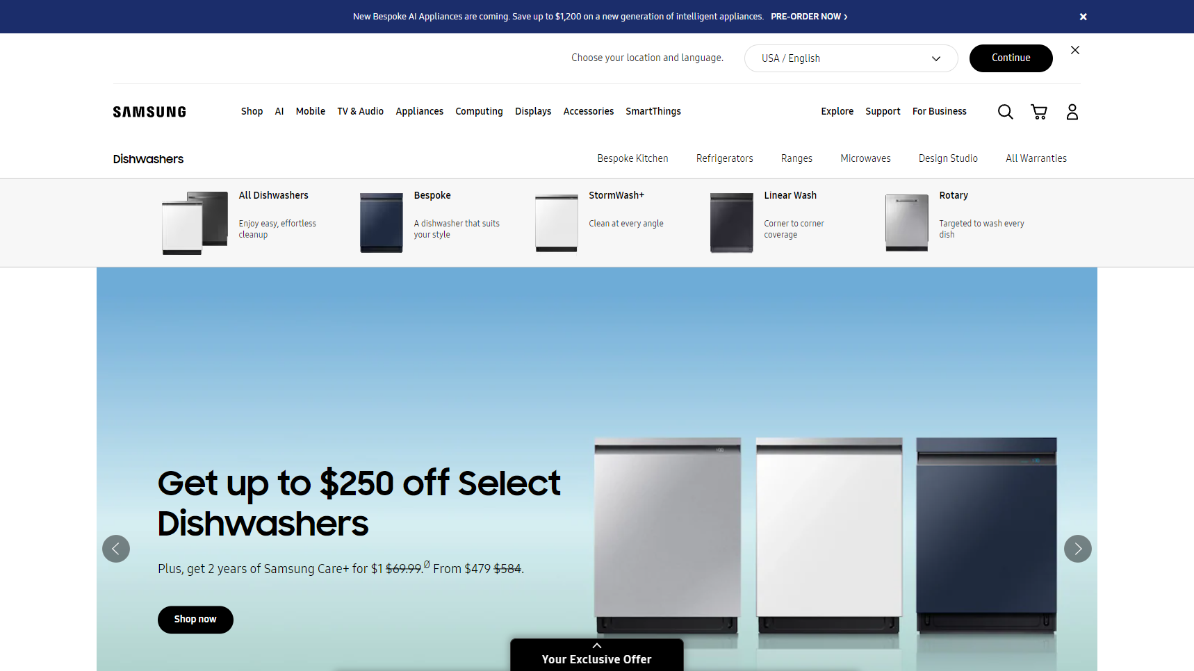 Samsung Electronics - Dishwasher Manufacturer