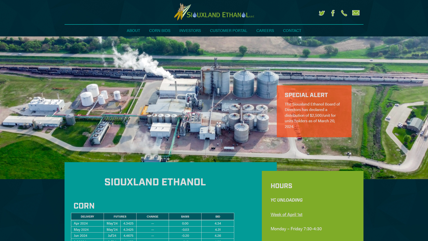 Siouxland Ethanol - Ethanol Production Plant Manufacturer