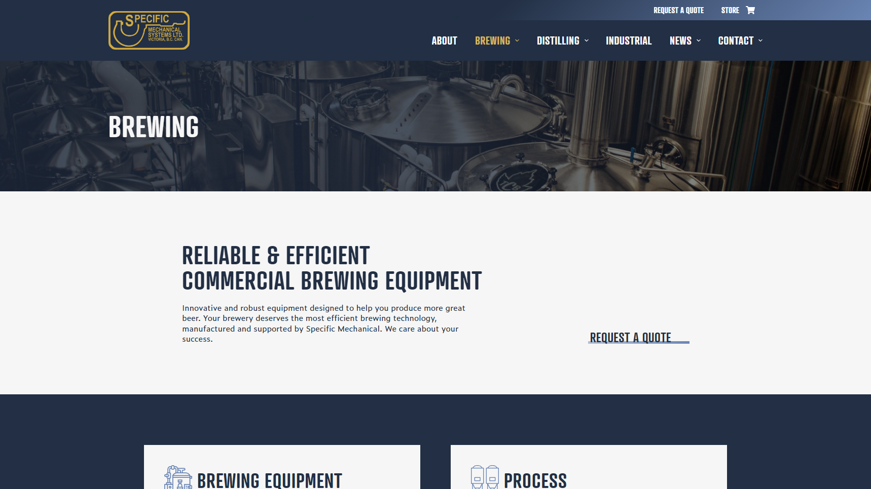 Specific Mechanical Systems - Beer Brewing Equipment Manufacturer