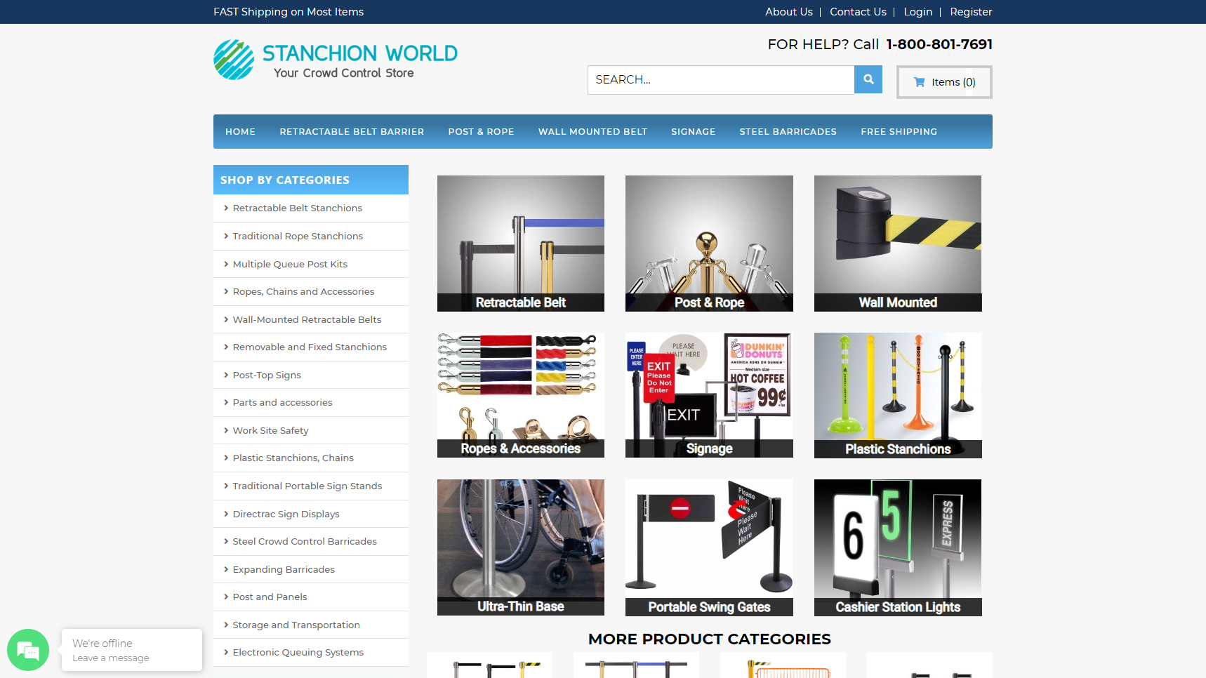 Stanchion World - Crowd Control Barrier Manufacturer