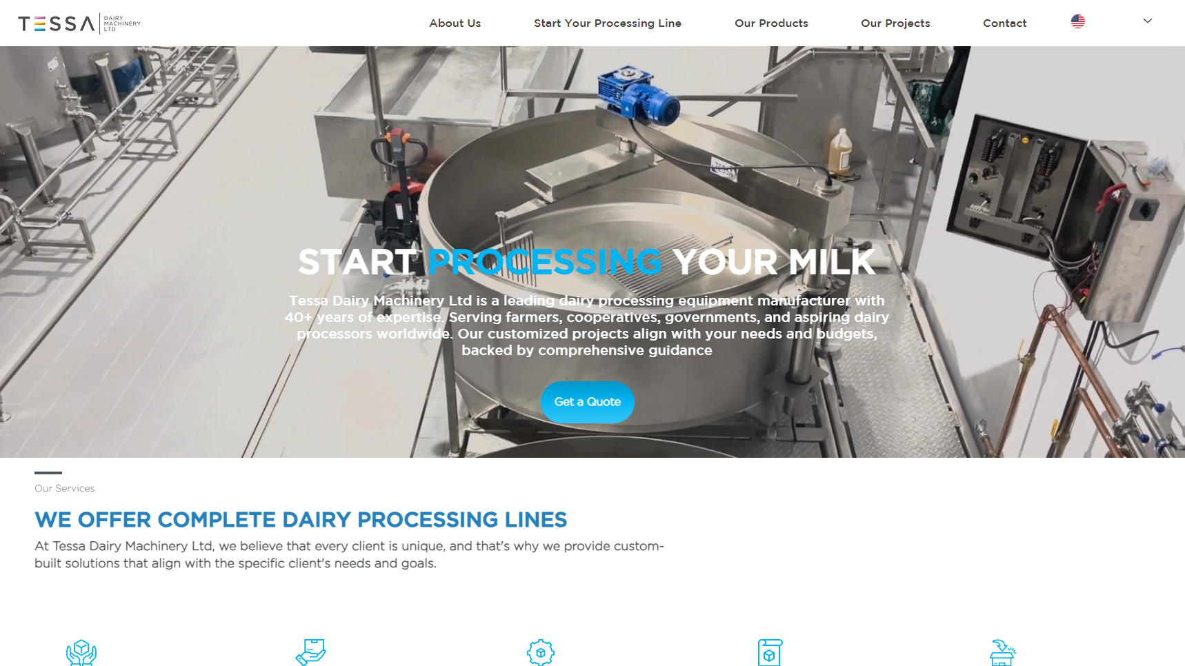 TESSA Dairy Machinery - Cheese Processing Equipment Manufacturer